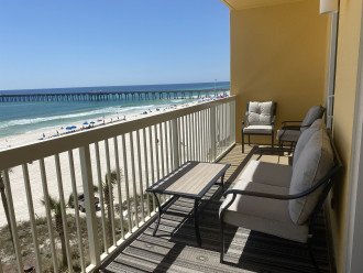 View the Pier and occasional fireworks from your balcony