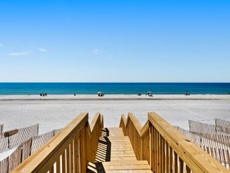This boardwalk is just 75 steps off your back deck!
