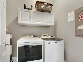 Washer and Dryer off Kitchen.