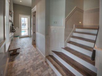Entry Foyer with Pool Bath and Elevator