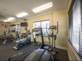 Exercise room in clubhouse, first floor.