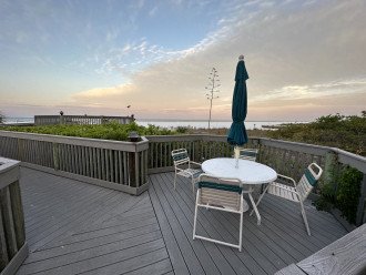 Private beach deck for viewing the amazing sunsets