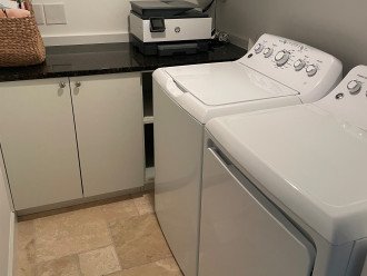 In unit Full size washer and dryer