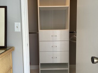 Walk in closet in Master Bedroom has plenty of shelves/drawers/hangers