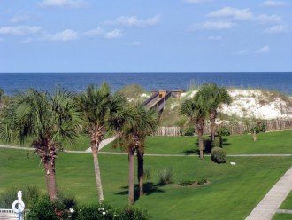 View of the Gulf from the third floor screened porch