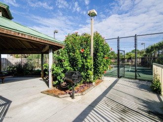 Tennis courts and picnic area on property