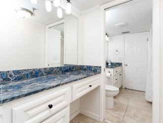 Guest Bathroom entrance with Vanity