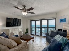 Luxury bird' s eye view with oceanfront balcony and well - appointed condo