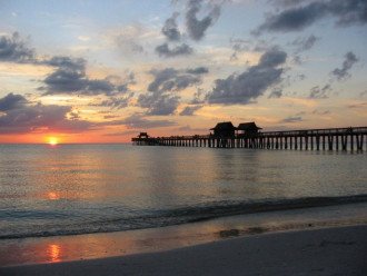Sunset at the Naples Pier