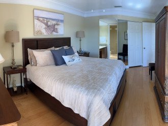 Master bedroom with King size bed