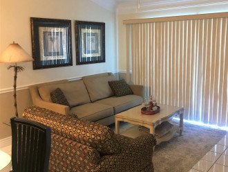 Great room adjacent to Kitchen and overlooking lanai (love seat has twin bed)