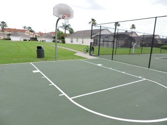There are courts for various sports: basketball, tennis