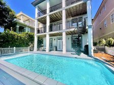 Luxury 5 BR home w/ lg pool, game room, private beach access, beach service