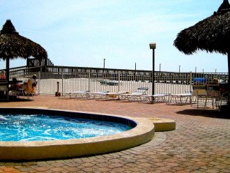 View of our pier from the pool area