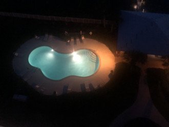 Night Pool View