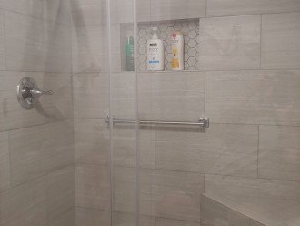 New Tile Shower in Master Bathroom