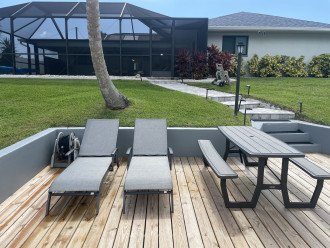 New Dock & Seating with Sun Loungers