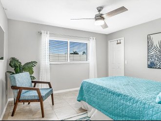 The Large 2nd Bedroom or Teal Bedroom w/Large Walk-In Closet.