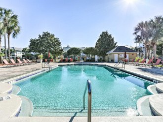 Go for a swim in the neighborhood's central large heated pool...
