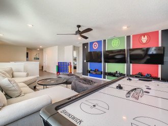 Game room with ample seating for players and observers