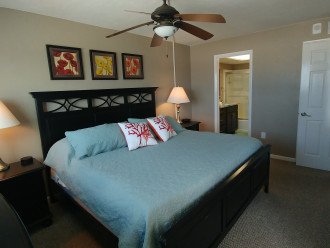 Master suite is updated and roomy.