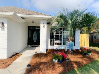 Clean and beautiful, newly painted home with nice landscaping