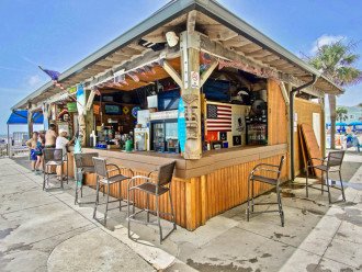 Tiki hut has large well priced menu for food and drinks