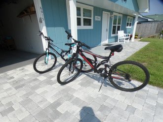 Two adult bikes for guests