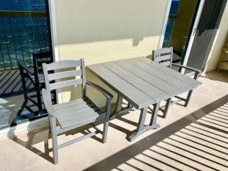 New Polywood balcony furniture