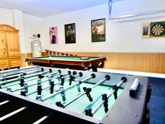 Own games room within villa