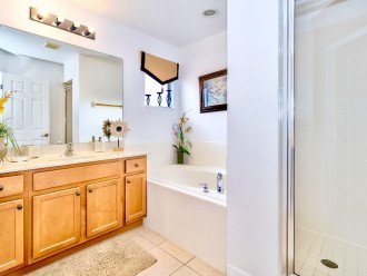 Bathroom with separate shower and bath