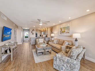 Living room with rocker & tiled floors