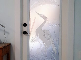 Engraved Bird Door leads to your own "Secret Garden"
