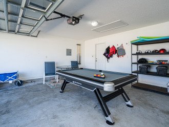 Fun amenities; pool table, board games, + streaming channels to keep your whole group entertained