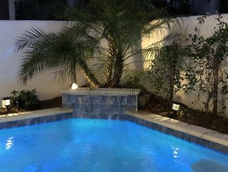 Private pool can be heated in cooler weather