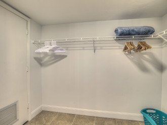 Closet in this home