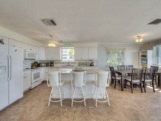 Kitchen and Dining Area at Fort Myers Beach Rentals Gulf Front