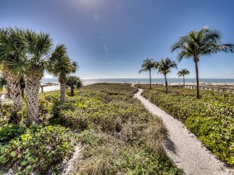 Private Walk Way to Beach from Fort Myers Beach Rentals Gulf Front