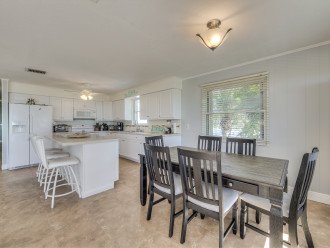 Kitchen and Dining Area at Pelican Beach House