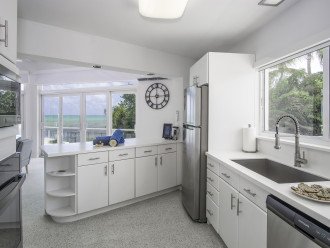 Fully stocked kitchen with gorgeous views