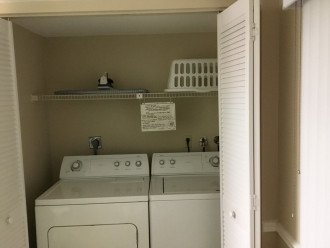Washer and dryer are provided for your convenience.