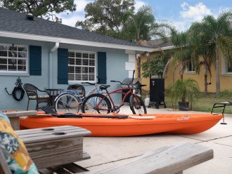 There's a launching ramp for the kayak at Sunset Beach