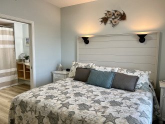 Master bedroom with separate bathroom