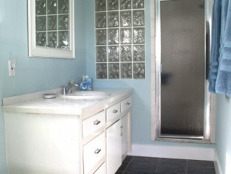Master bath with large shower.