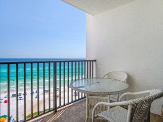 Gorgeous beach views from 8th story balcony.