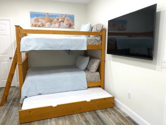2 Full Size Bunks and Twin Trundle Bed