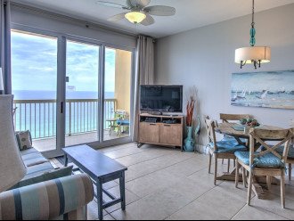 Living room/ Dinning opens to a beach front Balcony