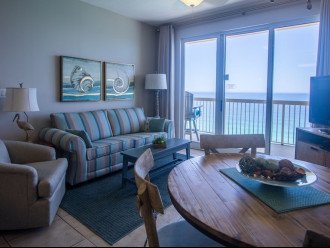 ocean views from the living area