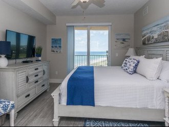 Master Bedroom, King Bed, Opens to a wide balcony & the beautiful beach!