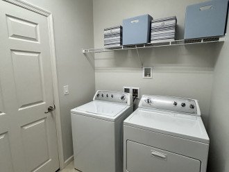 Laundry Room with Garage Entry Door